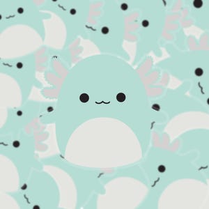 Anastasia the Axolotl Transparent Sticker