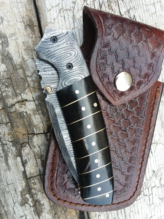 11 Inches Damascus Steel Fishing Fillet Knife Stag Antler Handle