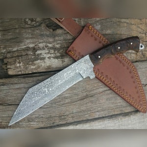 Viking Seax, Handmade high Carbon Damascus Steel