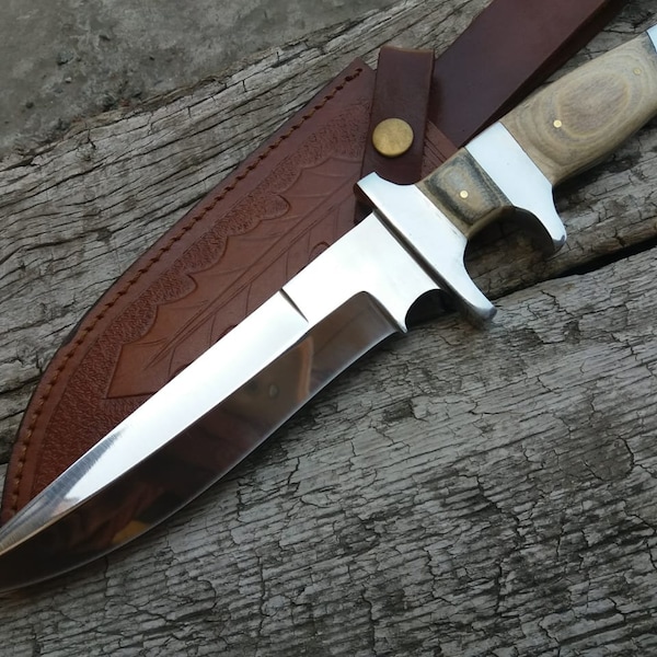 13 inches D2 tool steel sub hilt bowie knife.