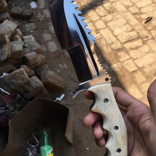 12 inches shops D2 tool steel handmade Tracker knife / hunting knife.