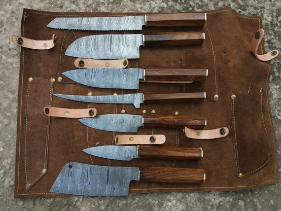Japanese Chef Knife Set with Roll Bag 