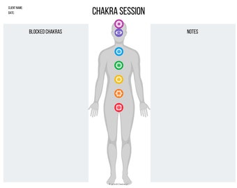 Chakra Sitzung Druckbare Vorlage