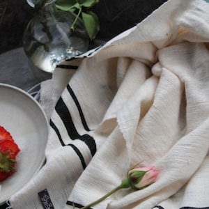 Handwoven Ethiopian Cotton Tea Towel: Eco-Friendly Kitchen Decor