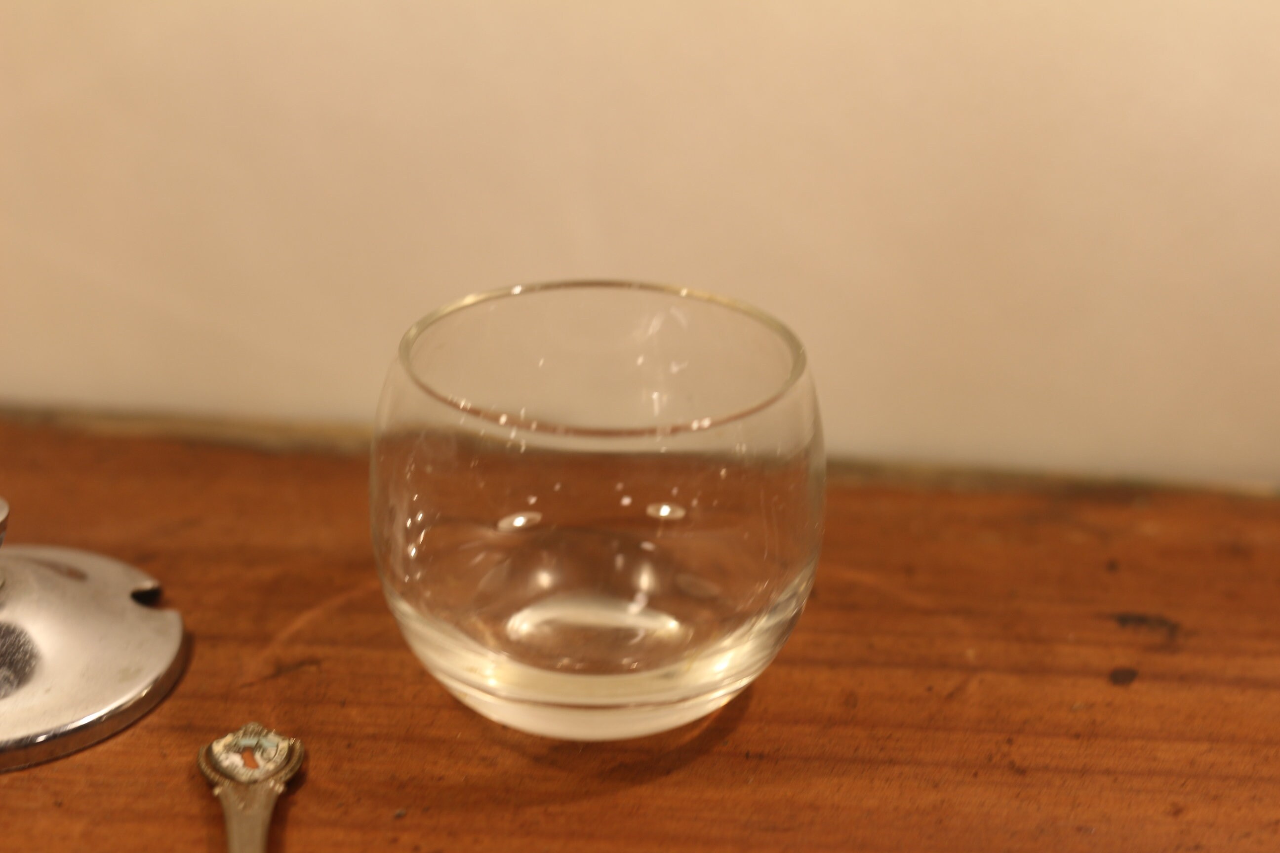 Small Glass Sugar Bowl with Lid & Spoon Etsy
