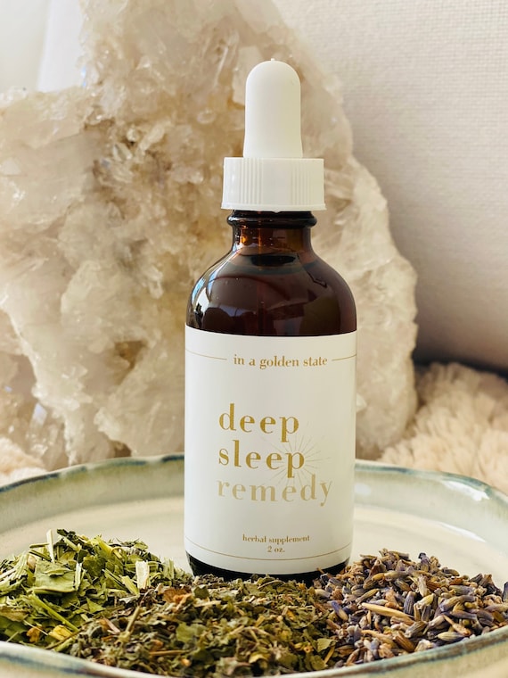 HERBAL SLEEP SUPPORT | Deep Sleep Remedy - Organic Glycerite featuring Passionflower, Violet & Lavender; Non-alcohol tincture; All Natural