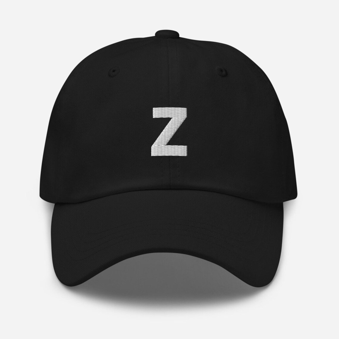 Letter Z Dad Hat LETTER Baseball Hat, Embroidered Dad Cap Monogram