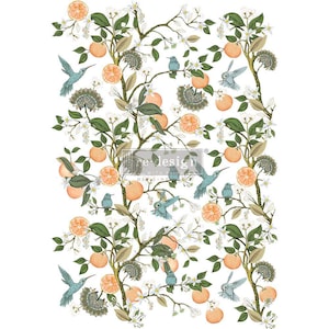 Orange Grove | Rub On No Water Transfer | ReDesign with Prima | Large Decor Transfers for Furniture