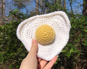 Crochet Fried Egg Amigurumi