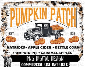Pumpkin Patch / Sublimation Designs Descargas / Png / Fall Png / Fall Sublimation / Fall Designs / Png Files For Sublimation / Png Designs /