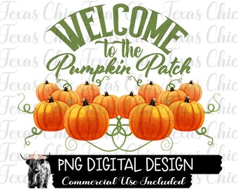 Pumpkin Patch Png / Sublimation Designs Downloads / Png / Fall Png / Thanksgiving Png / Digital Downloads / Digital Designs / Pumpkin Png