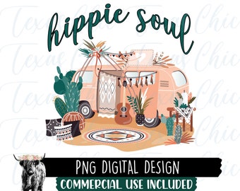 Alma Hippie | Downloads de designs de sublimação | png | Download instantâneo | Arquivos Png Para Sublimação | Boho | Boho Png | Desenhos de sublimação |