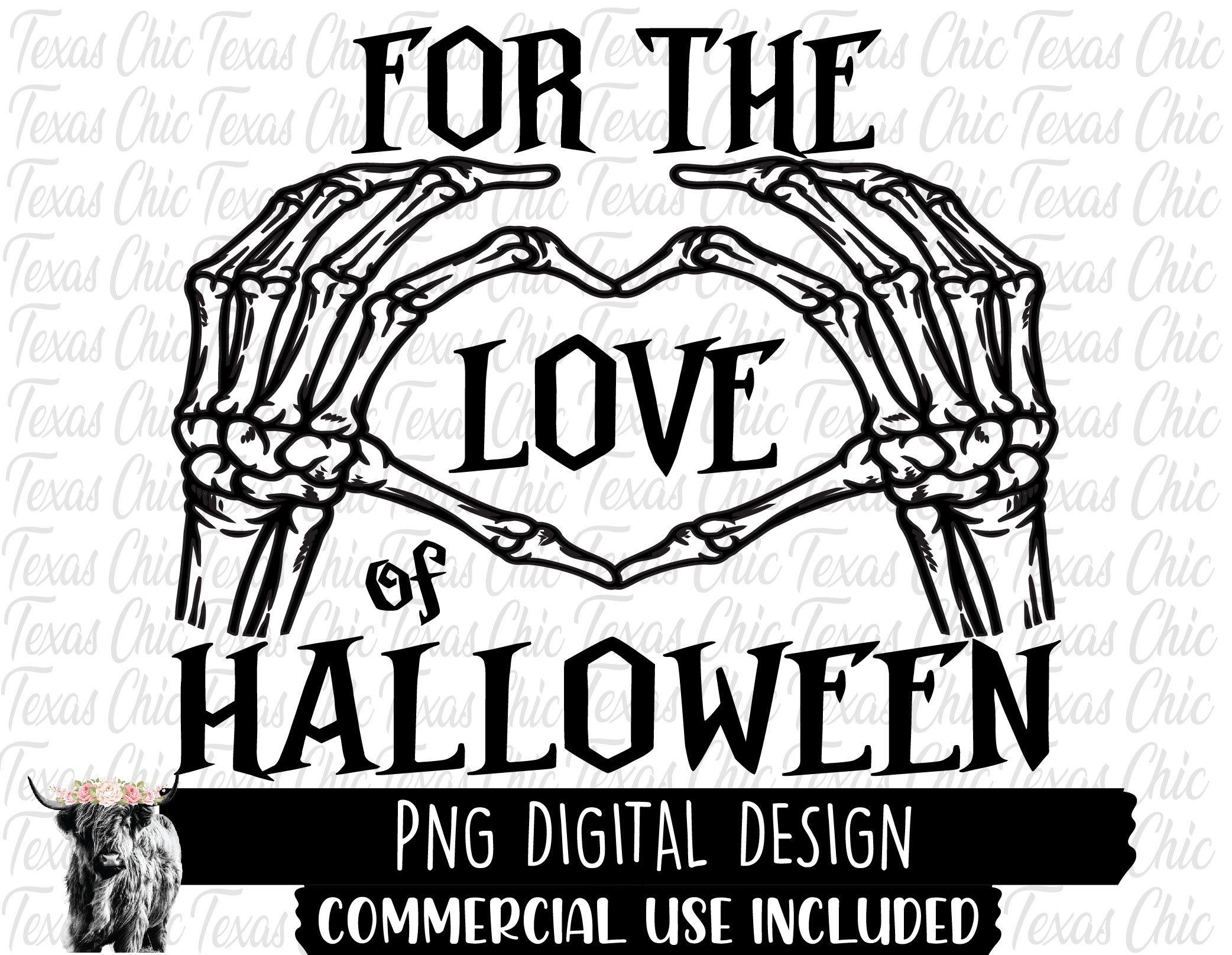 For the Love of Halloween PNG | Sublimation Designs Downloads | Png ...