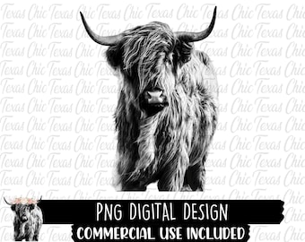 Highland Cow, Sublimation Designs Downloads | Png | Png Files For Sublimation | Png Designs |  Digital Designs | Instant Download | Designs