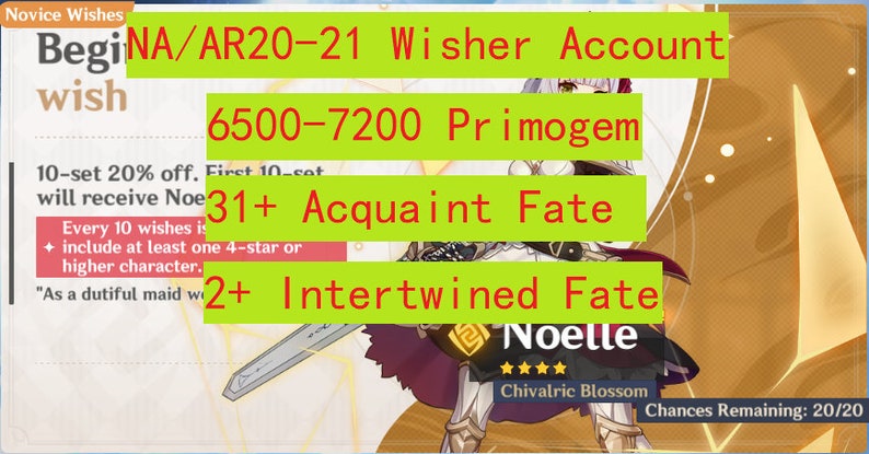 Na Genshin Impact Starter Account Ar21 Wisher6500 70 Etsy Na Genshin Impact Starter Account Ar21 Wisher6500 70 Etsy