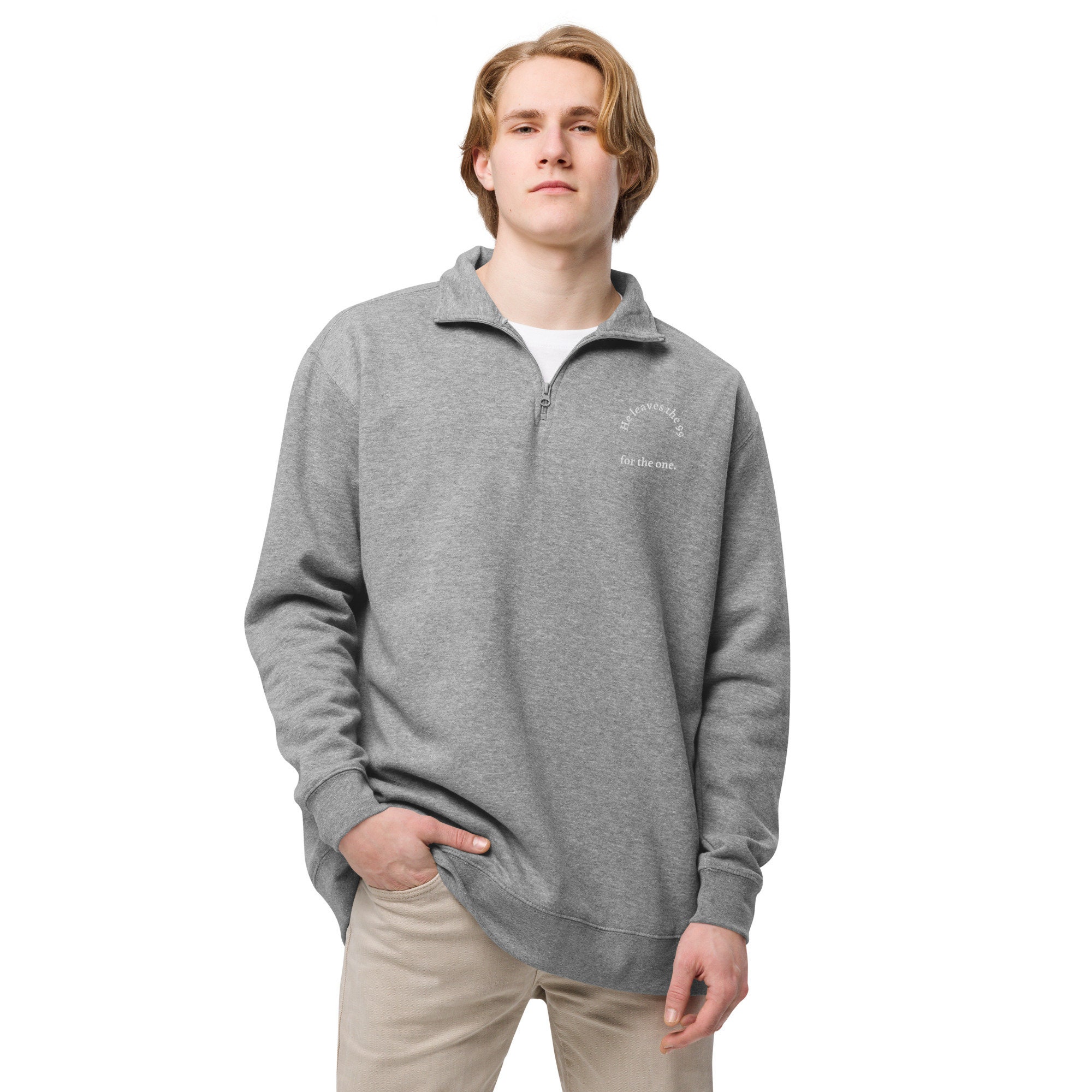 Unisex fleece pullover sale