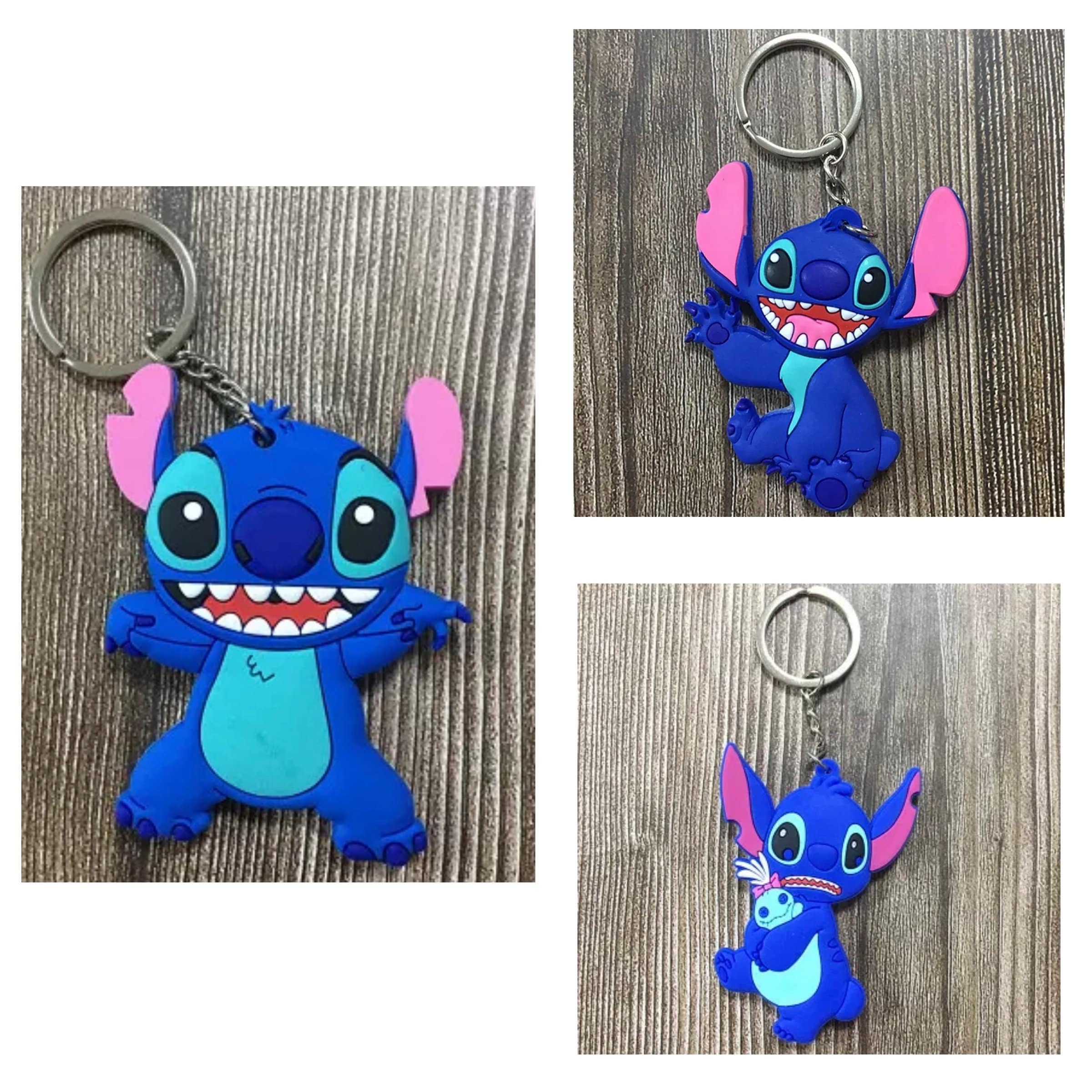 Porte clef stitch,porte-clés Lilo et Stitch,porte cle disney stitch,cadeaux  souvenirs filles garçons jouet porte-Silicone Pendentif Porte-Clés Anime 3D  Keychain Décoration Pocket Keychain (9) : : Autres