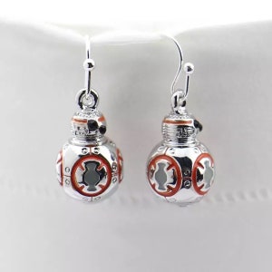 BB8 Robot shape earrings Star Wars costume gift cosplay