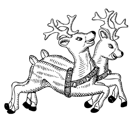 Christmas Reindeer Coloring Christmas Coloring Pages Rudolph