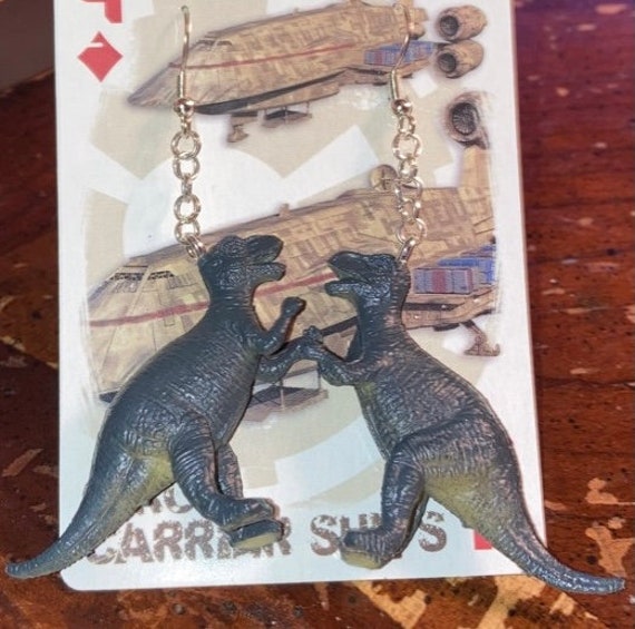 T-rex Earrings!