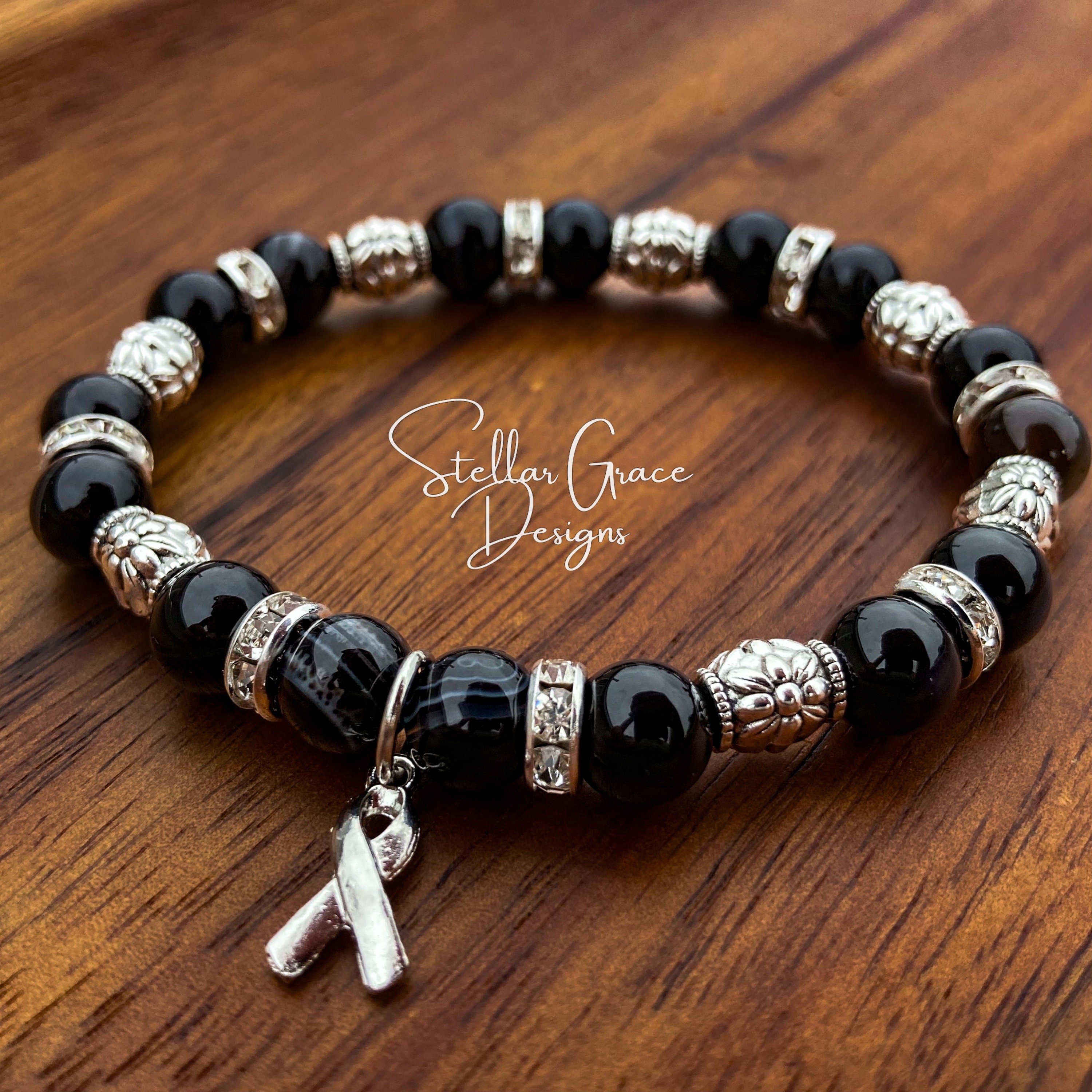 Skin cancer awareness bracelets best sale