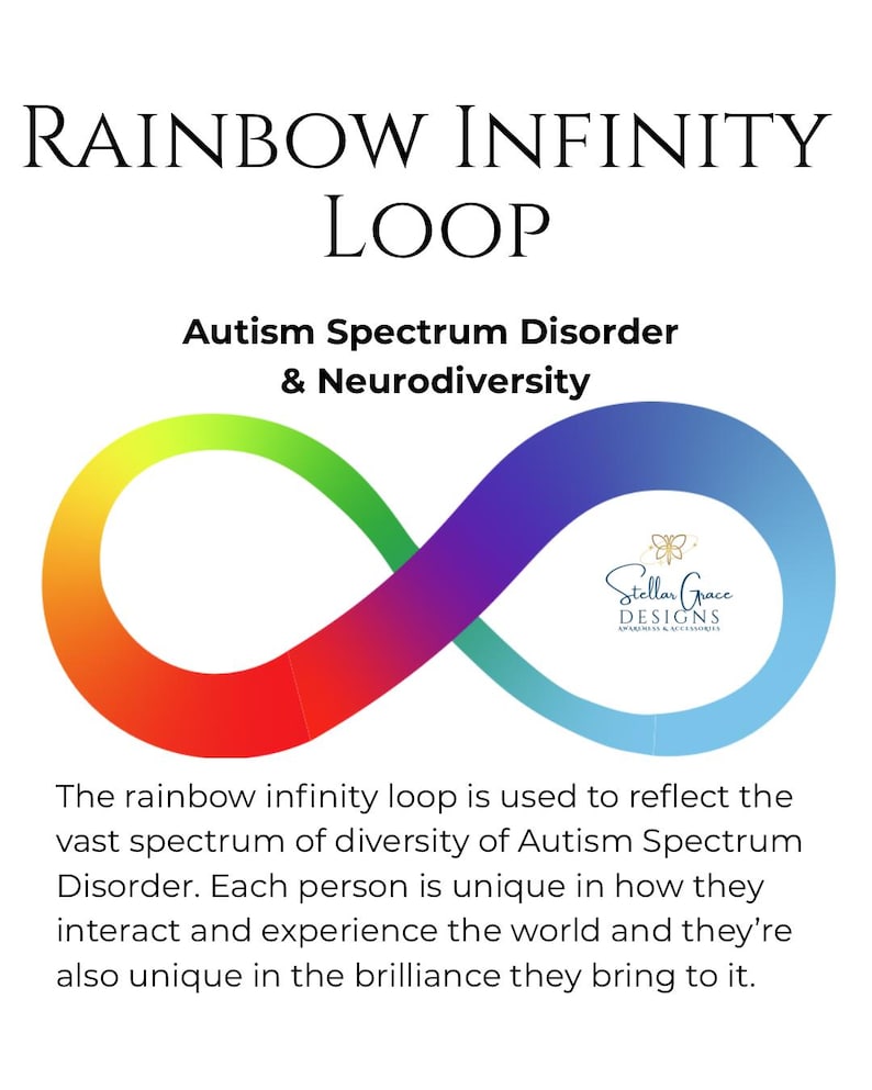 Autism & Neurodiversity Acceptance Rainbow Bracelet| 8mm Gemstone Beads ...
