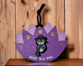 Wise Old Owl Enamel Pin