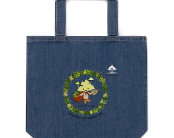 Bountiful Baobab Organic denim tote bag