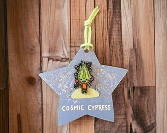 Cosmic Cypress Enamel Pin