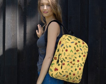 Thirteen Leaves Yellow Backpack