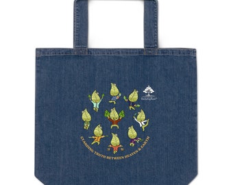 Truthful Tea Leaf Organic Denim Tote
