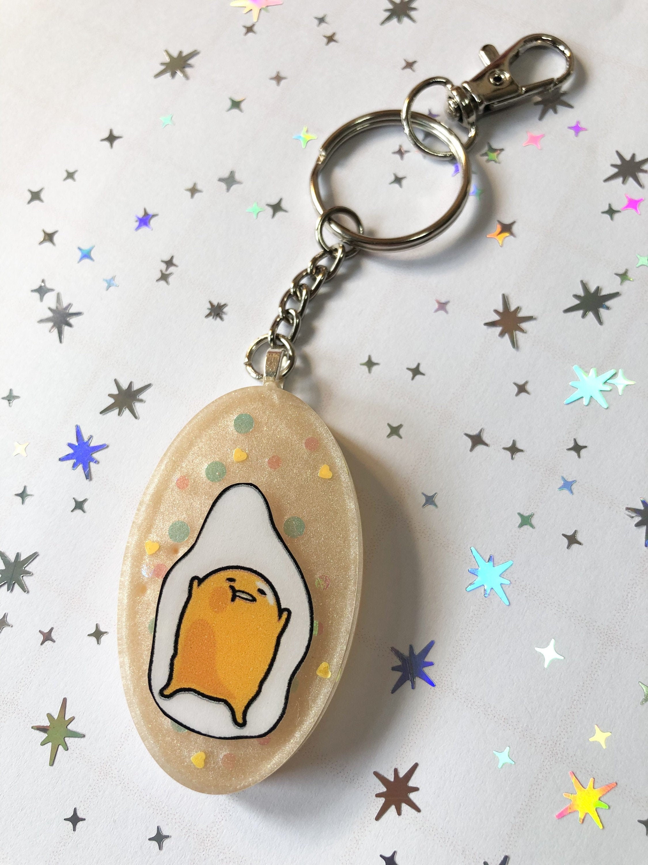 Buy one get one FREE Kawaii Lazy Egg Anime Keychain Etsy