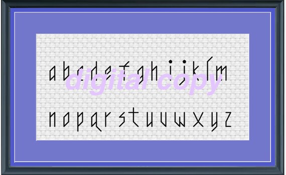 small backstitch lettering alphabet cross stitch embroidery