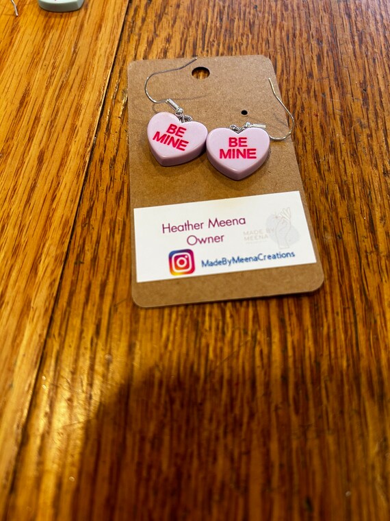 NEW Valentines Day Conversation Heart earrings