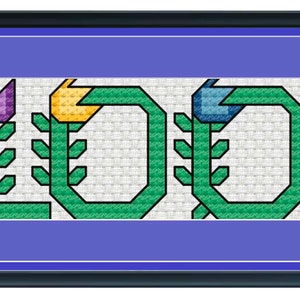Bloom Garden Cross Stitch Pattern