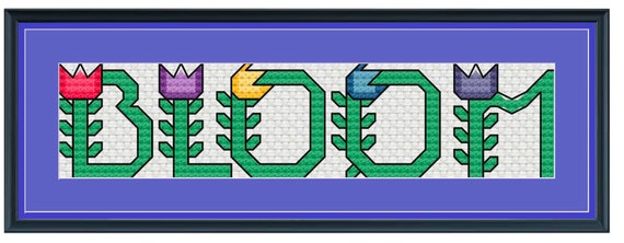 Bloom Garden Cross Stitch Pattern