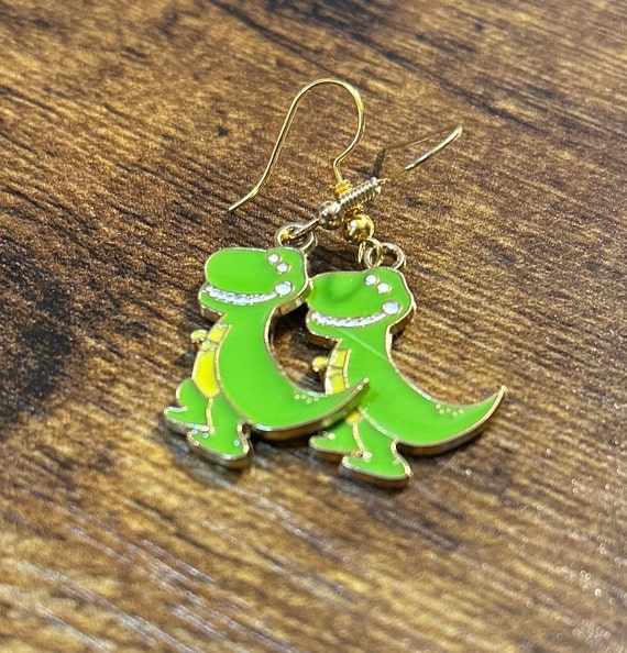 Dinosaur earrings
