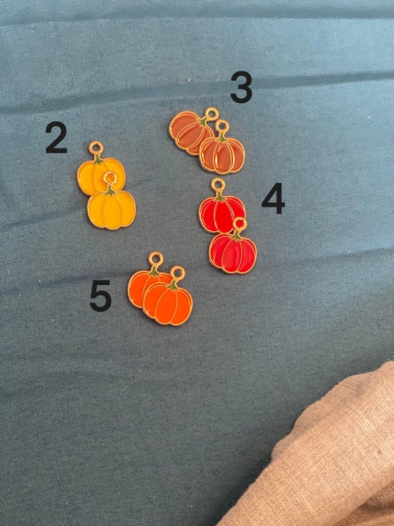 NEW Fall Halloween Pumpkin dangle drop earrings