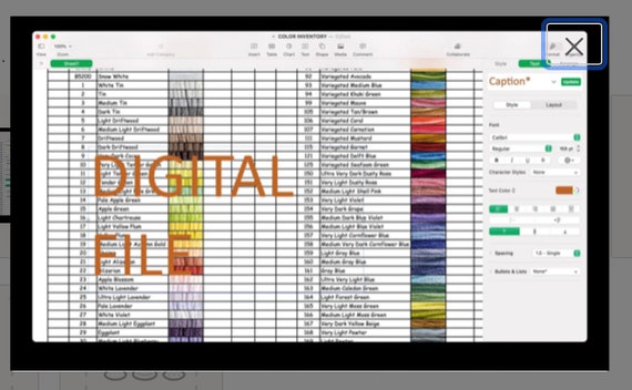 DMC Inventory Tracker and Conversion Spreadsheet Bundle