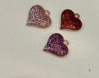 Heart earrings Valentine’s Day love red pink