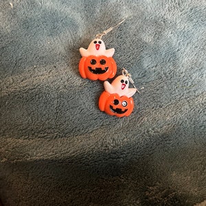 NEW HALLOWEEN EARRINGS Ghost Pumpkin Witches Hat Spider