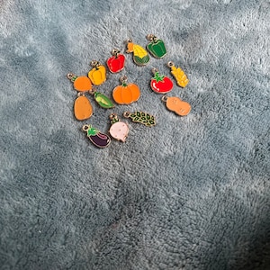 NEW Veggie Earrings Corn Peppers tomatoes Peas Eggplant
