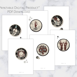 Pocket Gothic Dashboard Bundle | Printable Planner Dashboard | Pocket Size | 6 Ring Planner