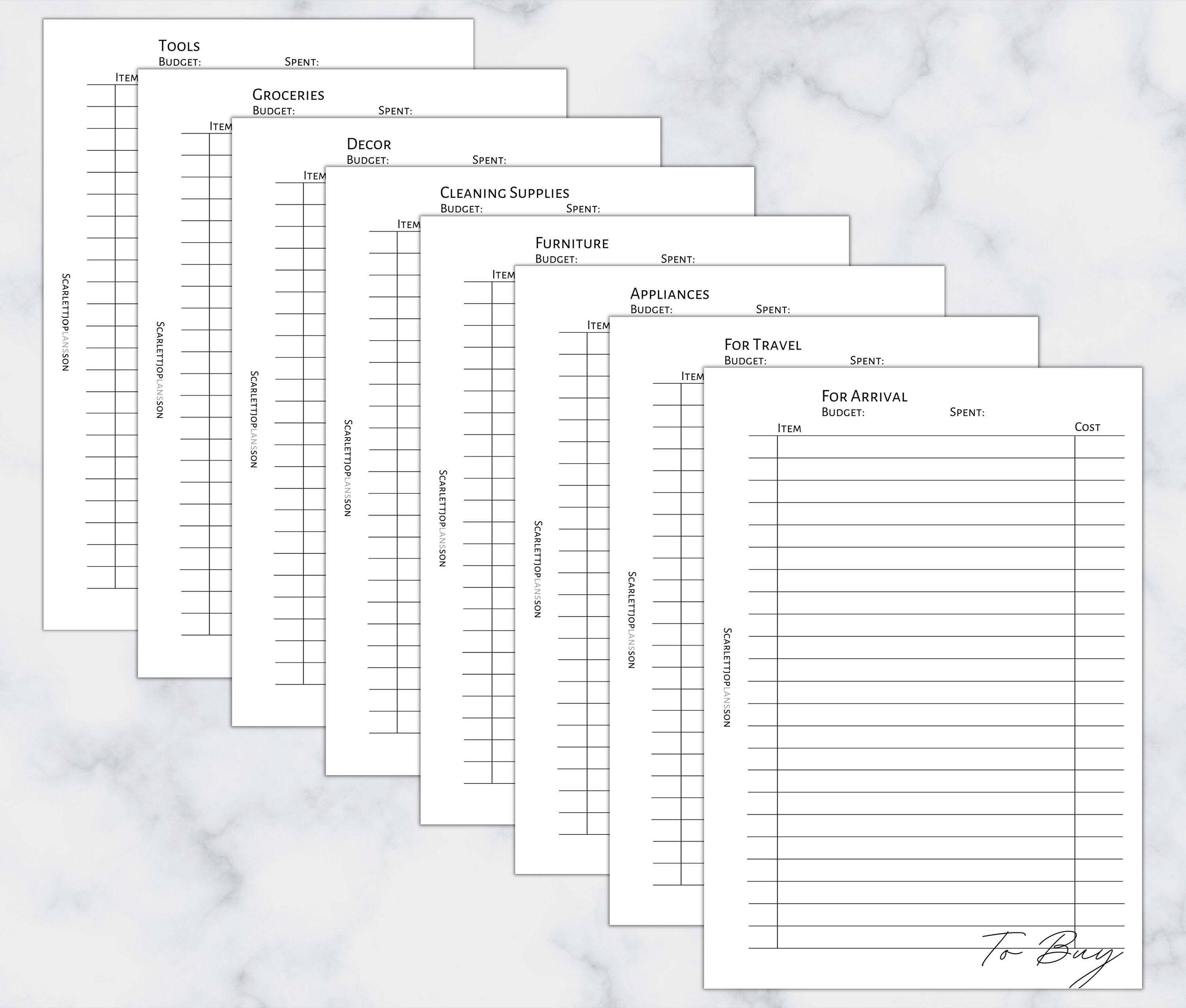 A6 Moving Bundle | Printable Planner Insert | A6 Size | 6 Ring Planner ...