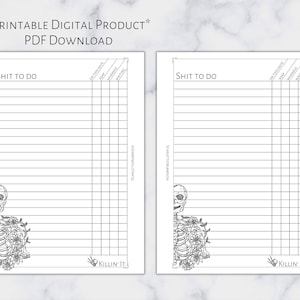 A6 Inbox Insert | Printable Planner Insert | A6 Size | 6 Ring Planner