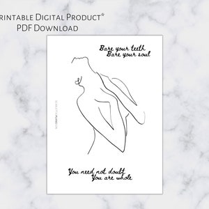 A5 Bare It All Dashboard | Printable Planner Dashboard | A5 Size | 6 Ring Planner