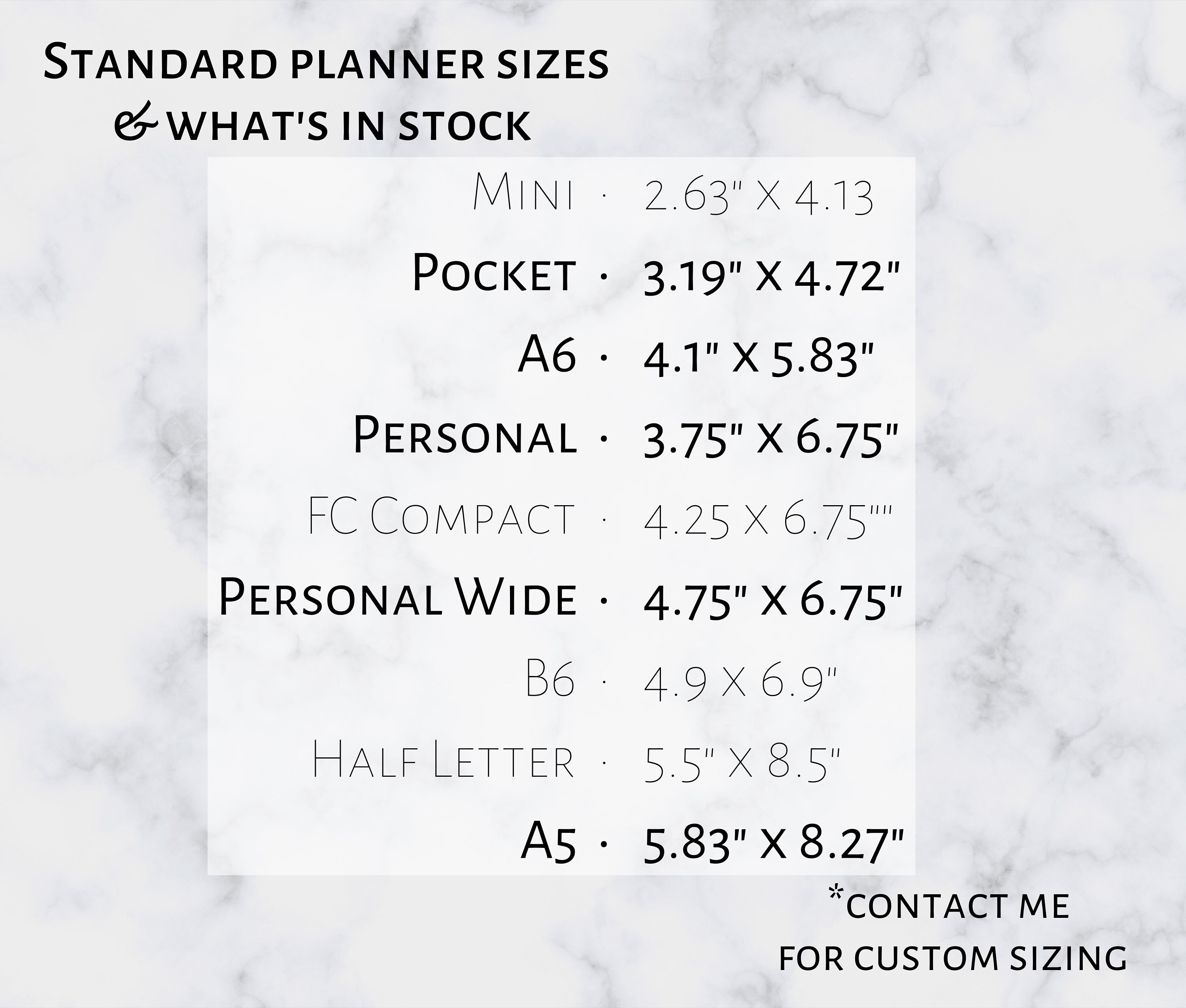 A6 Inbox Insert Printable Planner Insert A6 Size 6 Ring Planner - Etsy