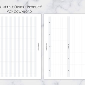 A6 Weekly Schedule + Tasks | Printable Planner Insert | A6 Size | 6 Ring Planner