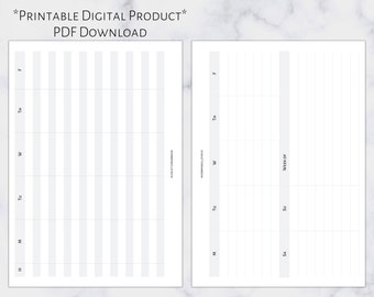 A5 Weekly Schedule + Tasks | Printable Planner Insert | A5 Size | 6 Ring Planner