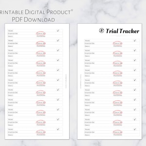Rastreador de teste pessoal | Planner para impressão | Tamanho pessoal | Planner de 6 anéis